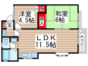 ブリックビラ２の物件間取画像